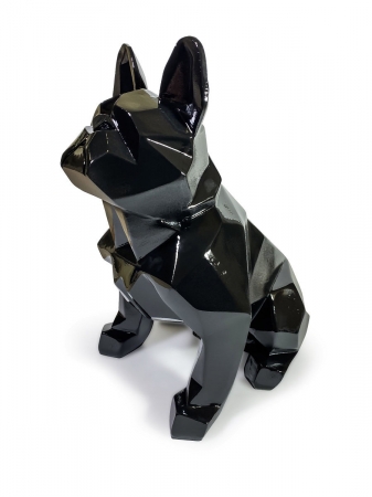 Статуэтка Bulldog полигональный черный лак